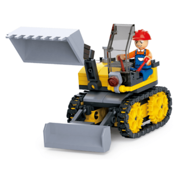 Sluban Brick Town Construction Bulldozer M38-B0377C. Lego compatible.