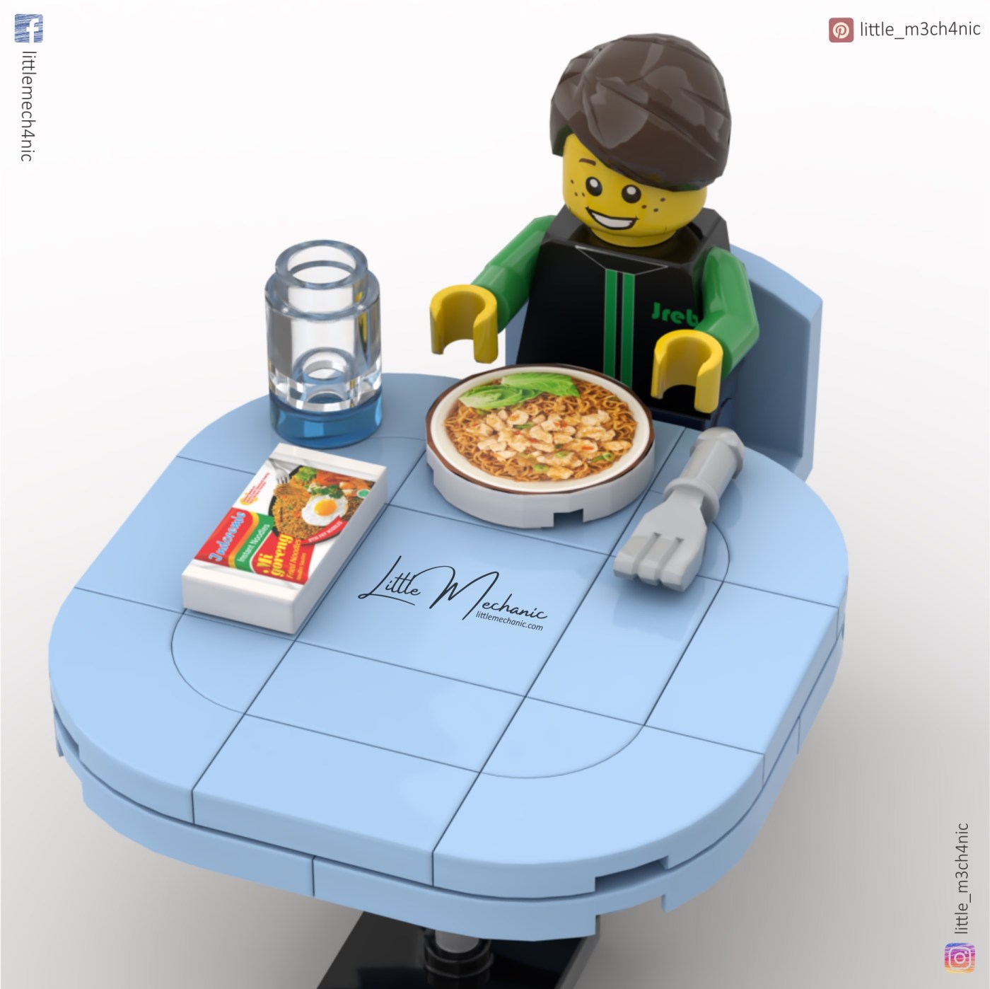 Image of 3D model render custom lego indonesia indoremie and Jreb