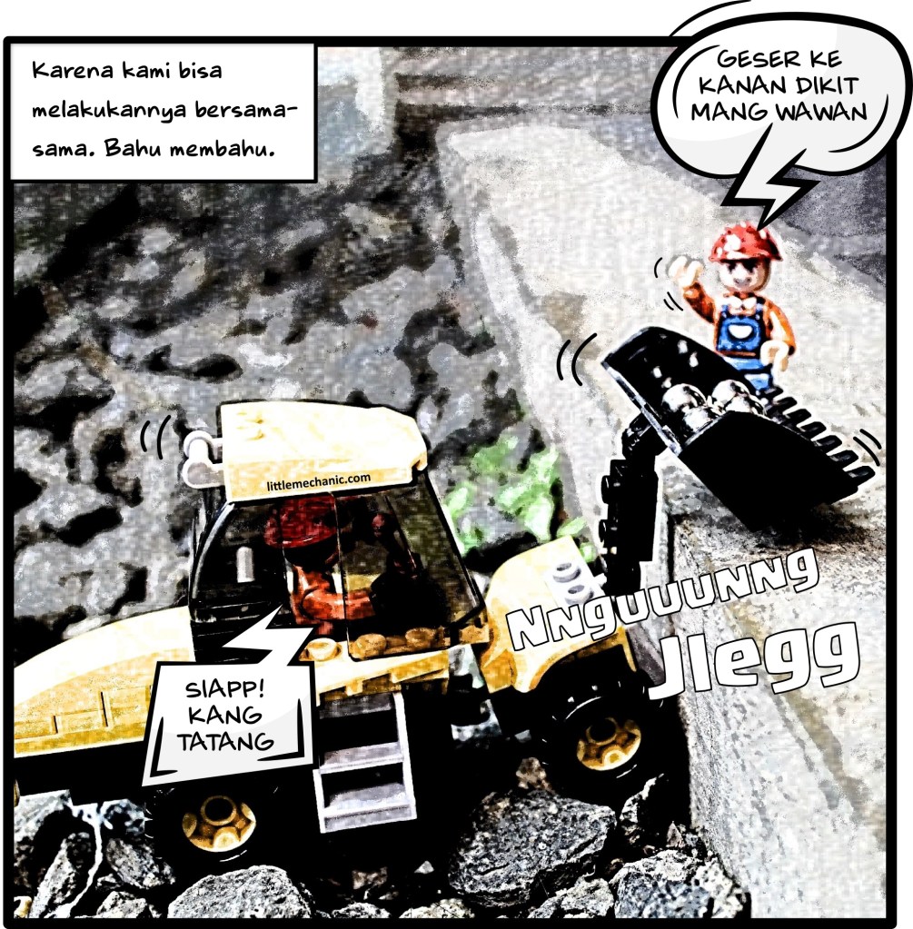 Karena kami bisa melakukannya bersama-sama. Bahu membahu.