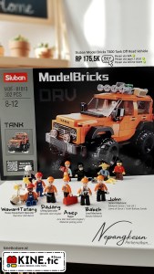Image of sluban lego compatible bricks t300 tank off road vehicle m38-b1013