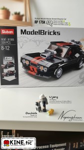 Image of sluban lego compatible bricks street muscle car m38-b1085
