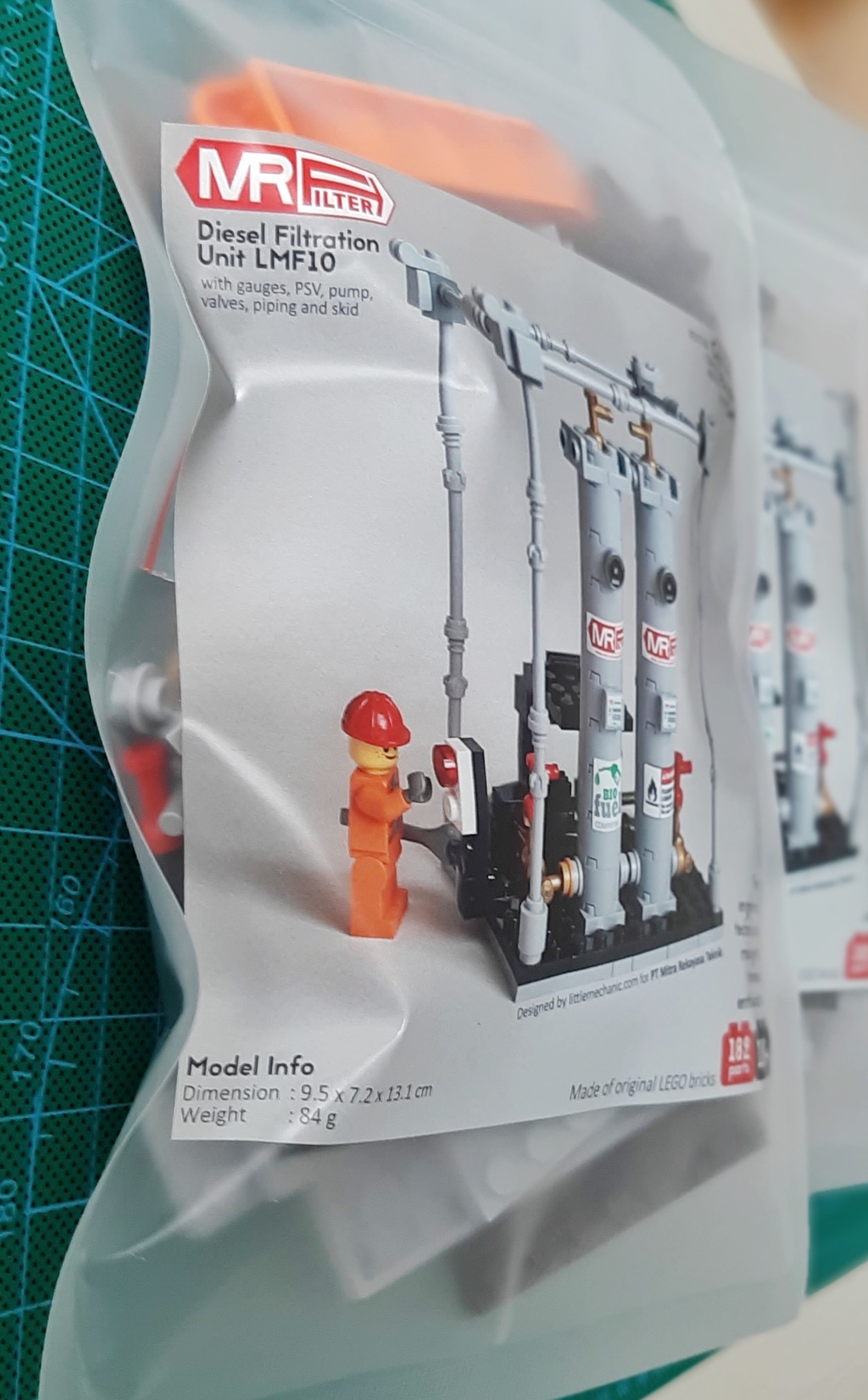 Image of diesel fuel filter custom lego set