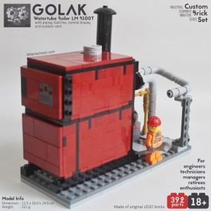 Image of watertube boiler custom lego set lm b100t