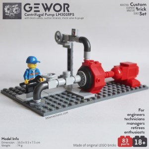 Image of centrifugal pump custom lego set lm301rps