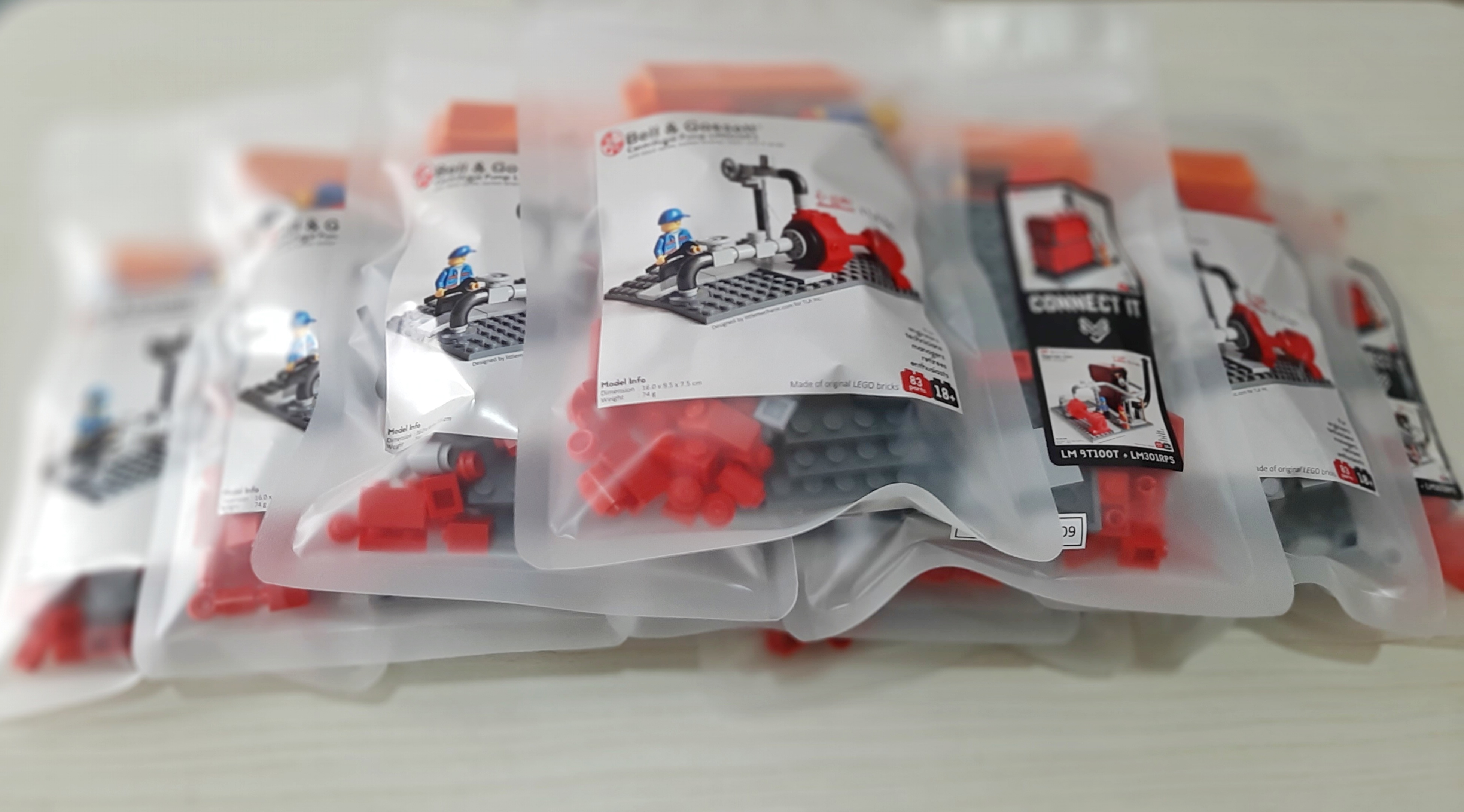 Image of centrifugal pump custom lego set lm301rps. Special project with TLA Inc.