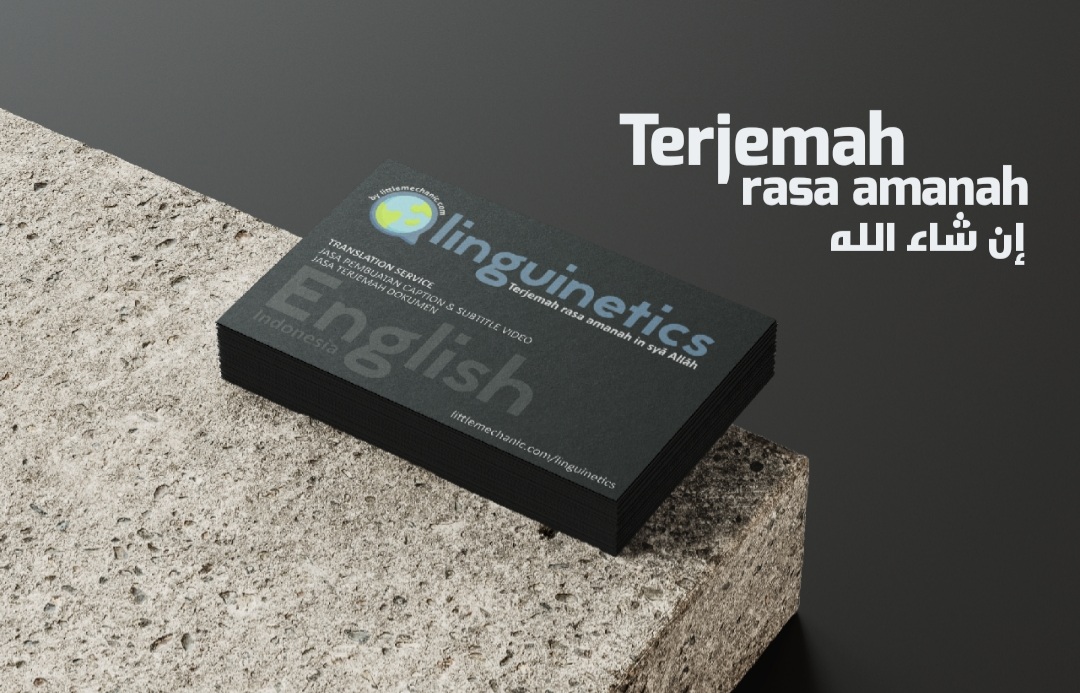 Linguinetics, jasa terjemah rasa amanah in syaa Allaah