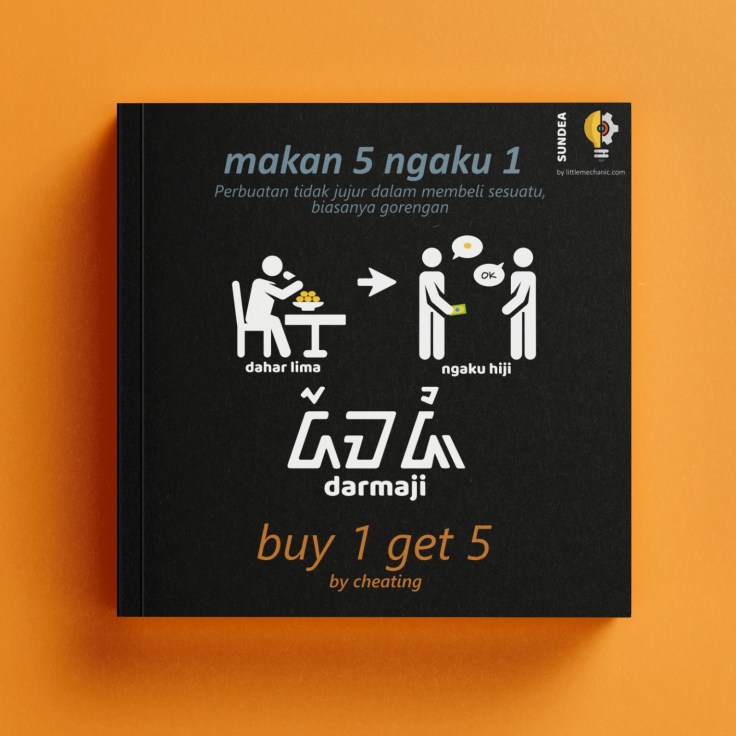 Darmaji, dahar lima ngaku hiji, makan 5 ngaku 1, buy 1 get 5