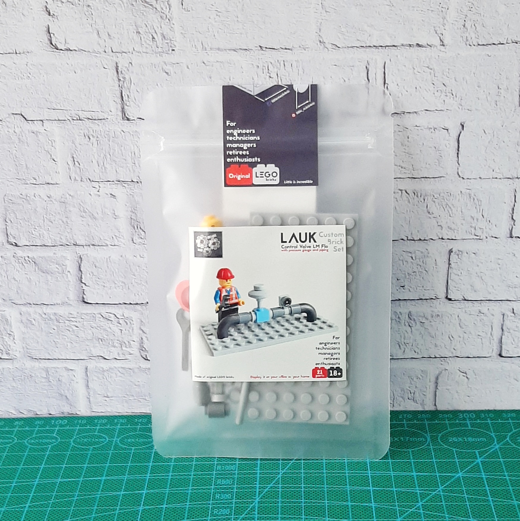 Image of control valve custom lego set