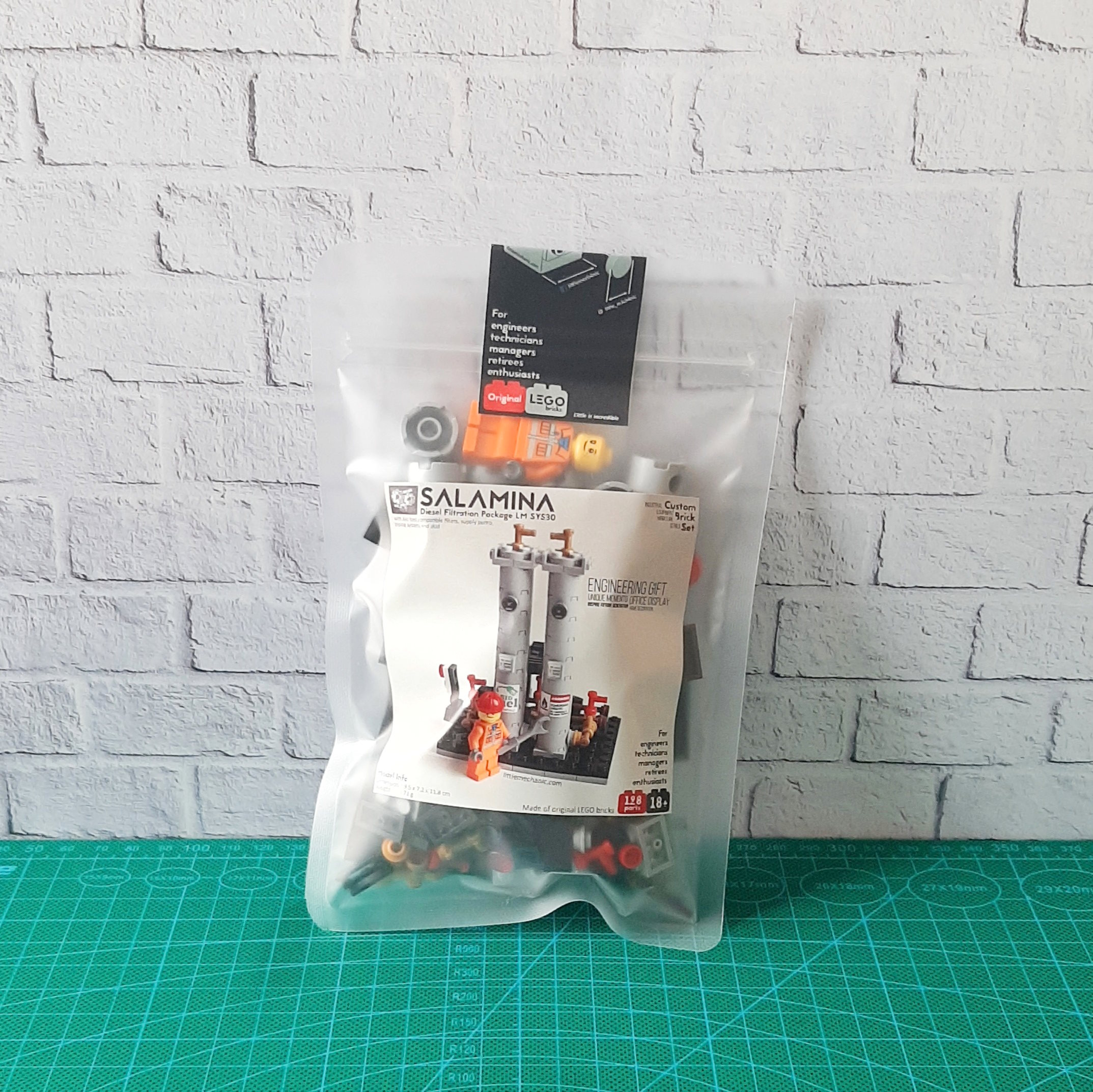 Image of diesel filtration package custom lego set