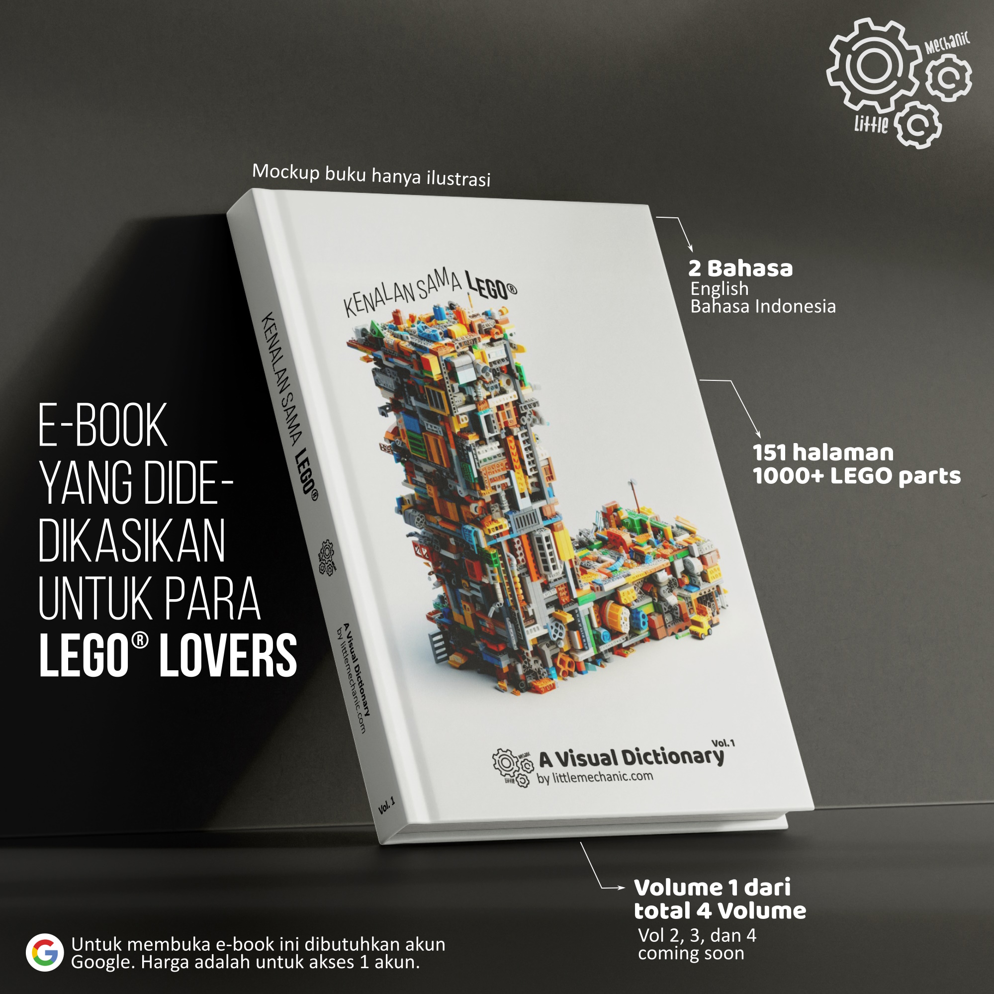 e-book kenalan sama lego - a visual dictionary, kamus lego
