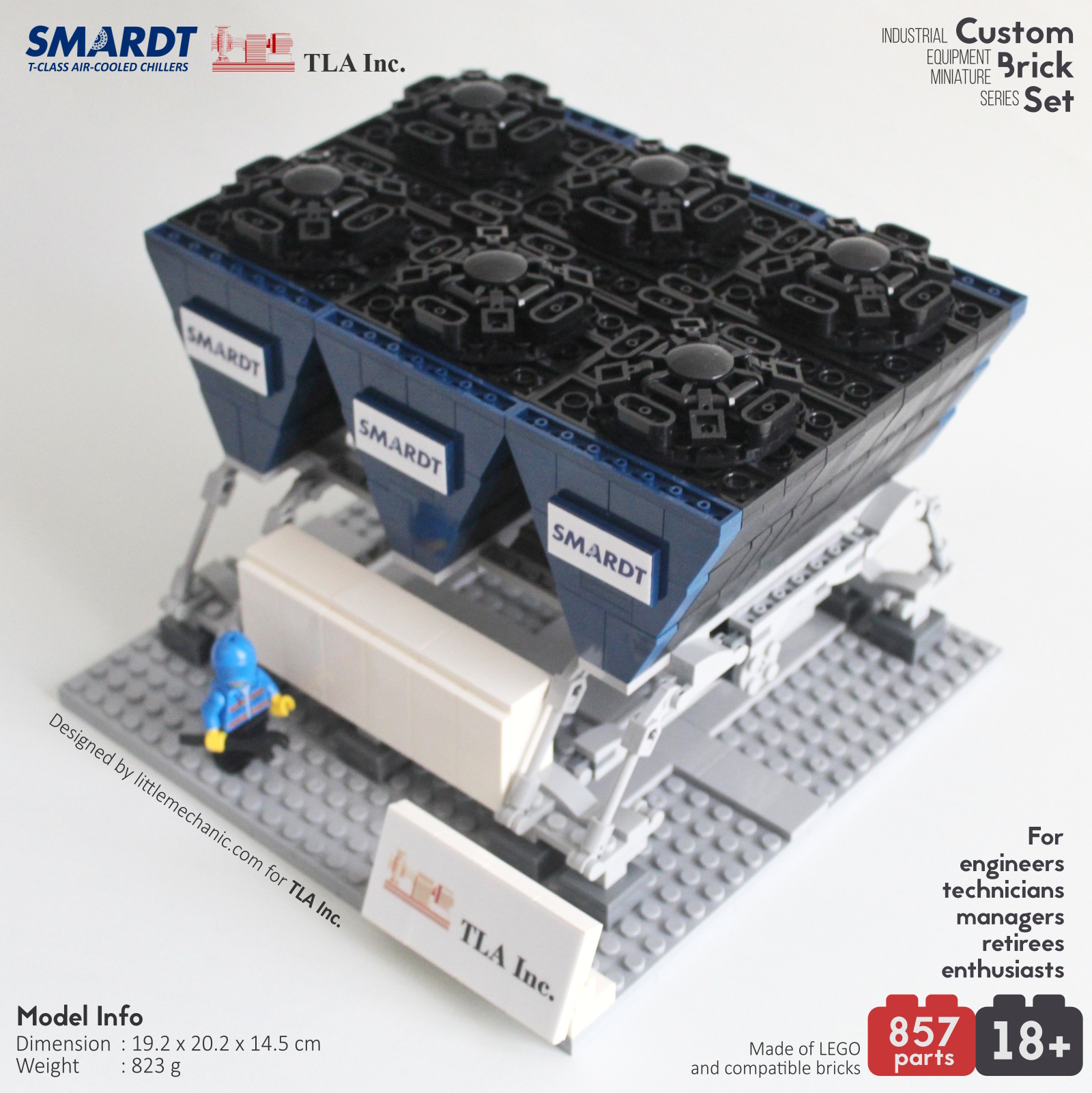 Image of t-class air-cooled chiller custom lego set