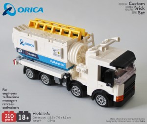 Image of Orica Bulkmaster truck custom lego set