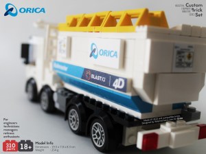 Image of Orica Bulkmaster truck custom lego set