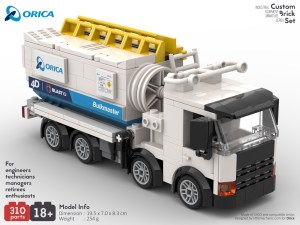 Image of Orica Bulkmaster truck custom lego set