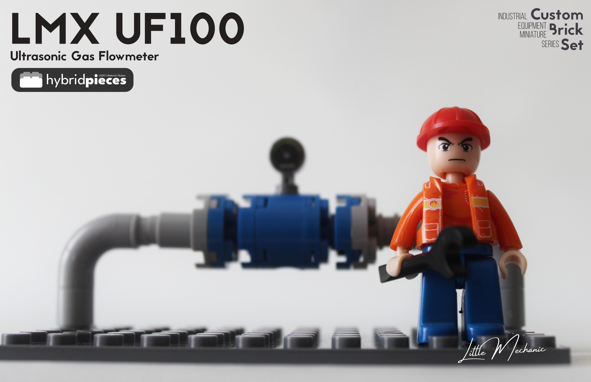 image of ultrasonic gas flow meter custom lego set