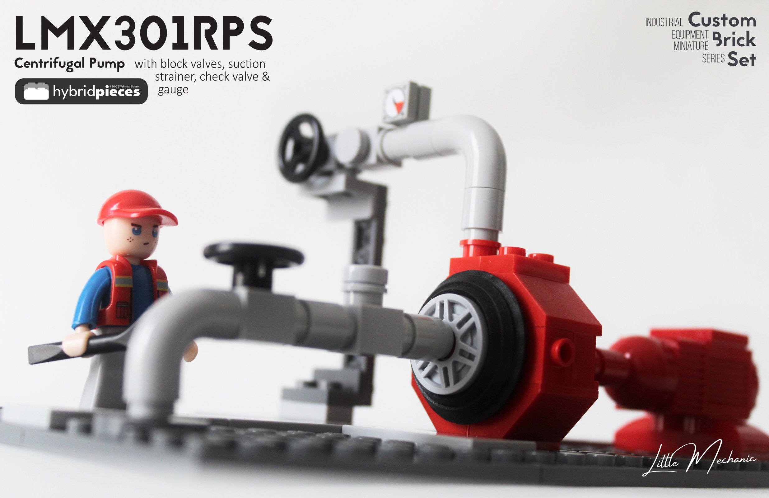 image of centrifugal pump custom lego set