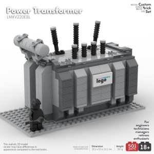 Image of power transformer custom lego set